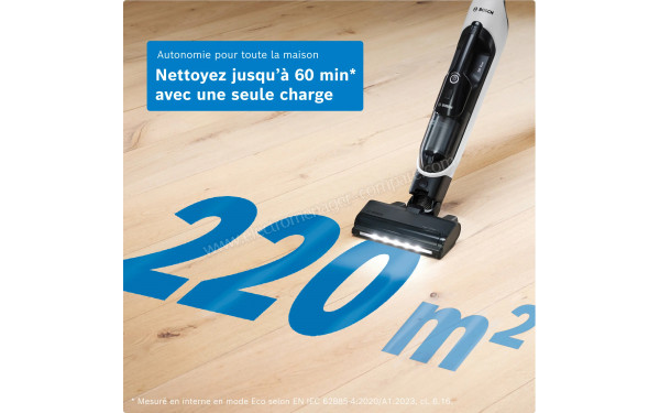 BOSCH BHH4WM28 - Autonomie jusqu'&agrave; 60 minutes