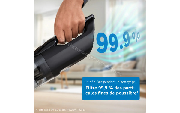 BOSCH BHH4WM28 - Filtre 99,9 % des particules fines de poussi&egrave;res
