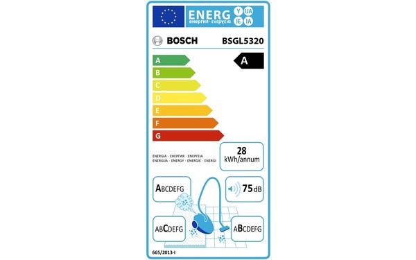 BOSCH BSGL5320 - &Eacute;tiquette &eacute;nergie
