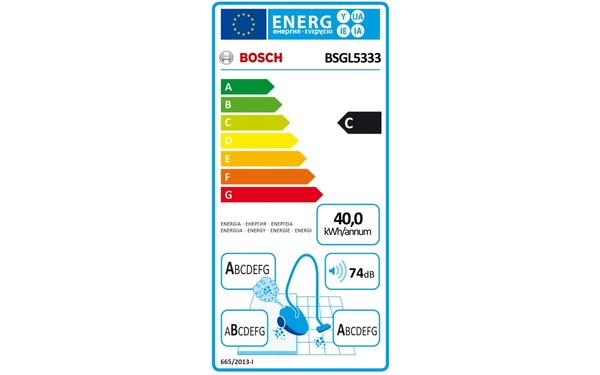 BOSCH BSGL5333 - &Eacute;tiquette &eacute;nergie