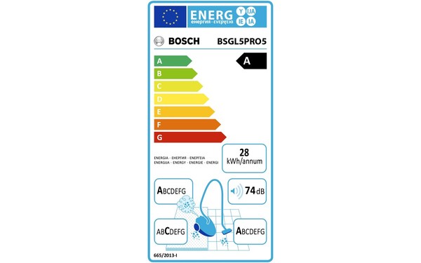 BOSCH BSGL5PRO5 - &Eacute;tiquette &eacute;nergie
