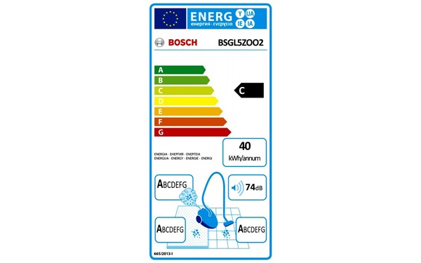 BOSCH BSGL5ZOO2 - &Eacute;tiquette &eacute;nergie