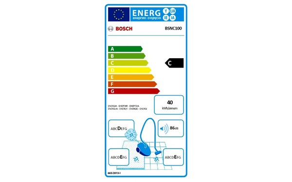 BOSCH BSNC100 - &Eacute;tiquette &eacute;nergie