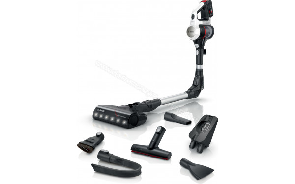 BOSCH BSS711W - Vue 3/4 droite avec accessoires