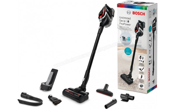 BOSCH BSS81POW1 - Vue du colis et des accessoires