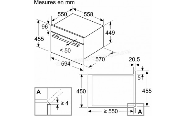 BOSCH CMA485GB2 - Dimensions