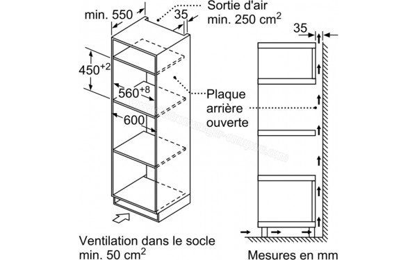 BOSCH CMA585GS1 - Dimensions
