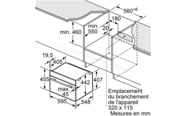 BOSCH CMG636BB1 - Dimensions