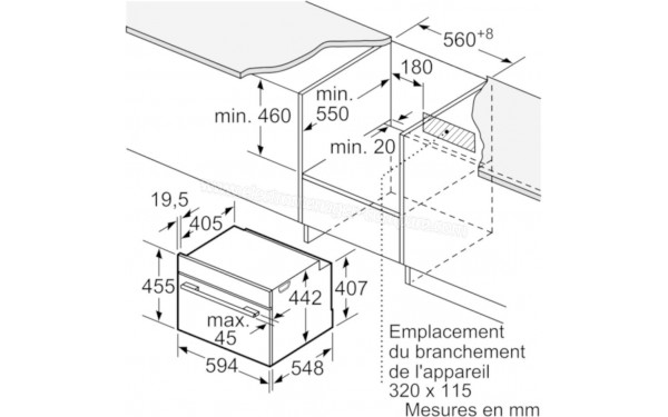 BOSCH CMG676BB1 - Dimensions
