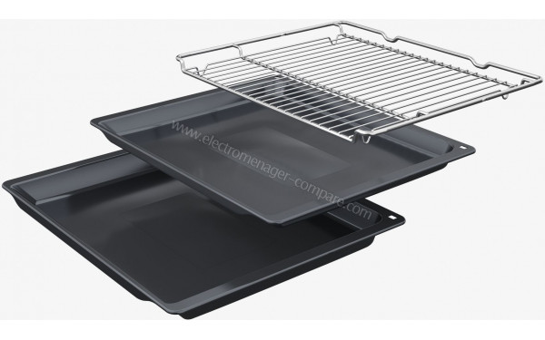 BOSCH CMG778NB1 - Vue de la grille et des l&egrave;chefrites