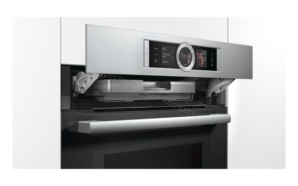 BOSCH CNG6764S1 - Vue 3/4 gauche bandeau de commandes