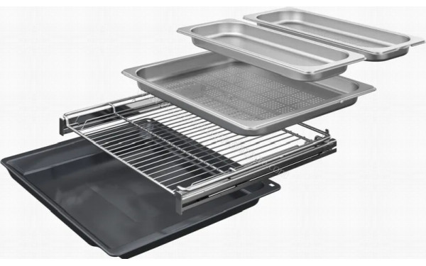 BOSCH CSG936AB1 - Vue de la grille et des l&egrave;chefrites