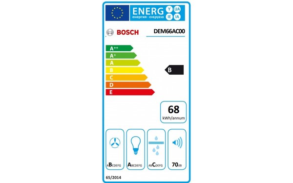 BOSCH DEM66AC00 - &Eacute;tiquette &eacute;nergie