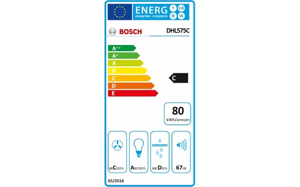 BOSCH DHL575C - &Eacute;tiquette &eacute;nergie
