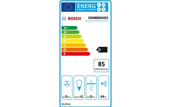BOSCH DWB06W452 - &Eacute;tiquette &eacute;nergie