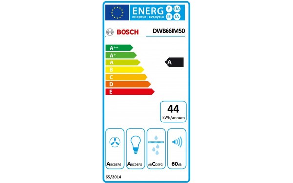 BOSCH DWB66IM50 - &Eacute;tiquette &eacute;nergie