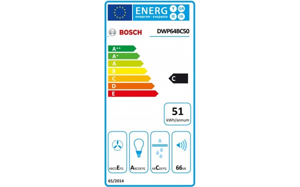 BOSCH DWP64BC50 - &Eacute;tiquette &eacute;nergie
