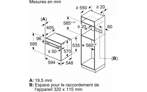 BOSCH HBA171BS1 - Dimensions