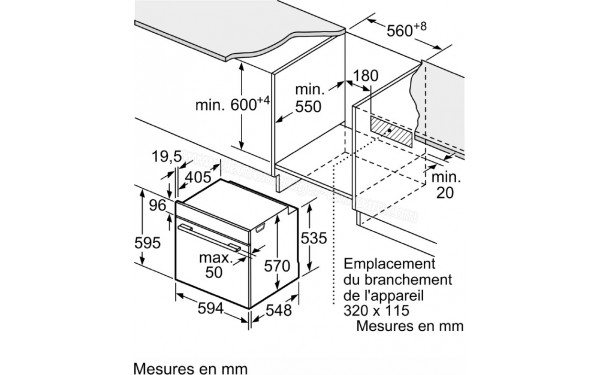 BOSCH HBA171BS3 - Dimensions