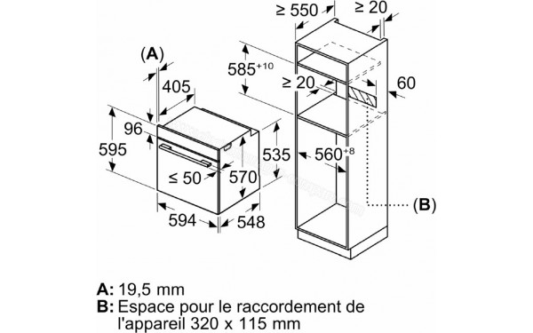 BOSCH HBA171BS3 - Dimensions