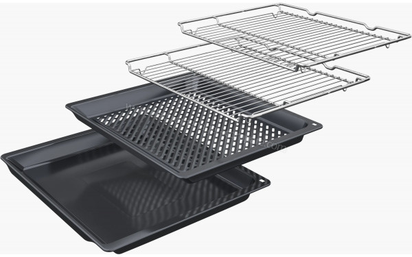 BOSCH HBA372BB4 - Vue des grilles et des l&egrave;chefrites