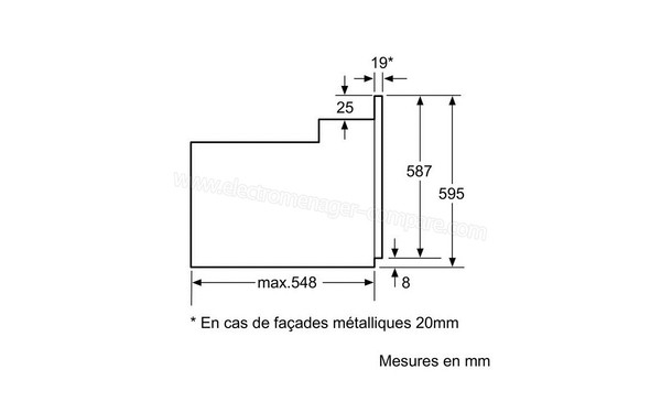BOSCH HBA43B222F - Sch&eacute;ma d'encastrement 3