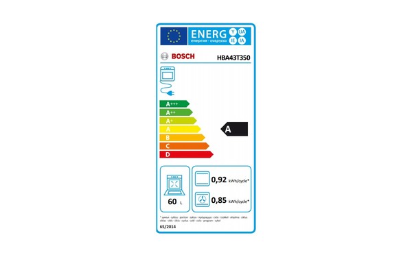 BOSCH HBA43T350 - &Eacute;tiquette &eacute;nergie