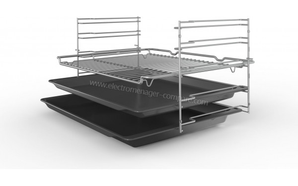 BOSCH HBA471BB0S - Vue de la grille, des l&egrave;chefrites et des rails