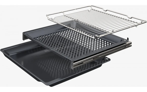BOSCH HBA4720B3F - Vue de la grille et des l&egrave;chefrites