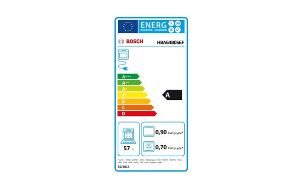 BOSCH HBA64B056F - &Eacute;tiquette &eacute;nergie