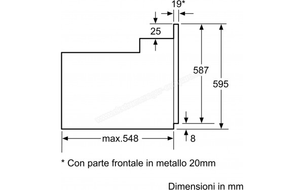 BOSCH HBF011BA0 - Dimensions