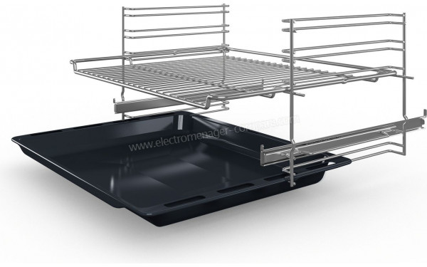 BOSCH HBF153EB0 - Vue de la grille, du l&egrave;chefrite et des rails