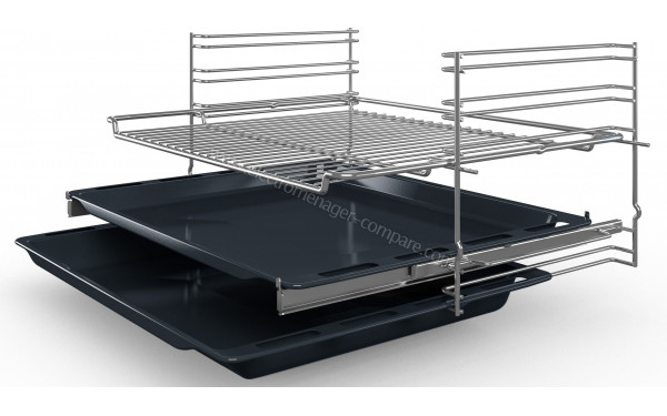 BOSCH HBF154ES0F - Vue de la grille, des l&egrave;chefrites et des rails