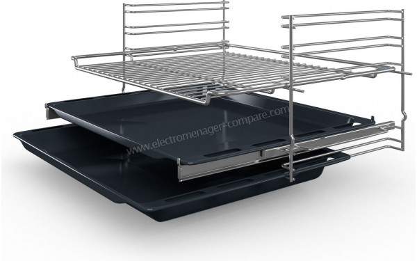 BOSCH HBF154ES0 - Vue de la grille, des l&egrave;chefrites et des rails