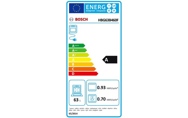 BOSCH HBG63B460F - &Eacute;tiquette &eacute;nergie