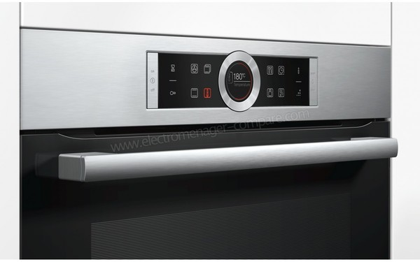 BOSCH HBG655NS1 - Bandeau et poign&eacute;e 3/4 gauche