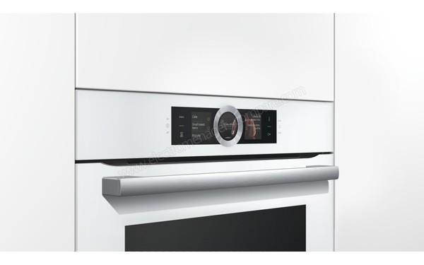 BOSCH HBG6769W1F - Vue 3/4 droite sur le bandeau de commandes