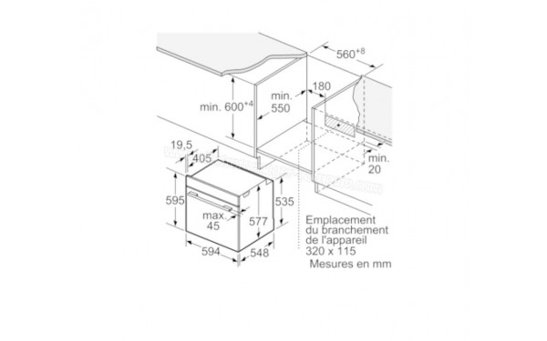 BOSCH HMG636RS1 - Dimensions