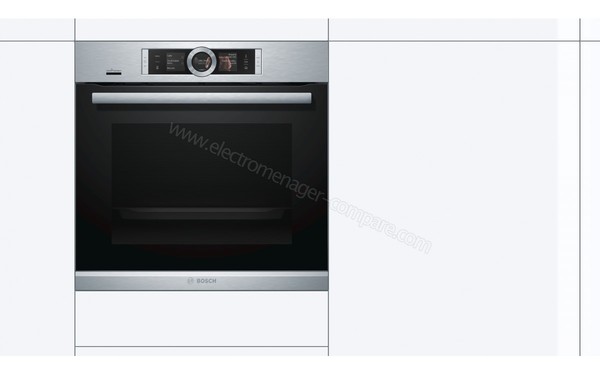 BOSCH HRG636XS6 - Vue de face, appareil encastr&eacute;