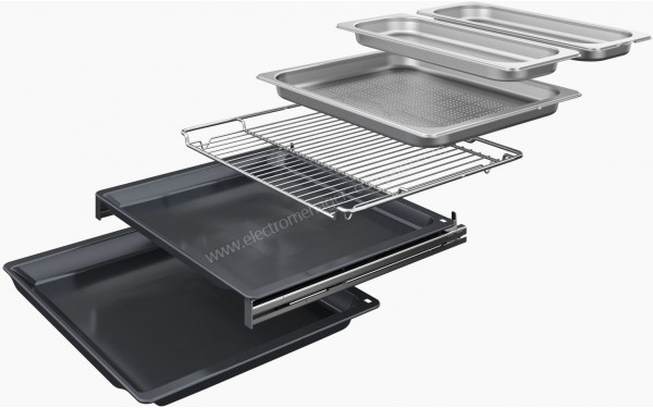 BOSCH HSG958DB1 - Vue de la grille et des l&egrave;chefrites