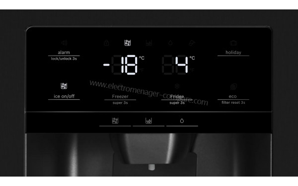 BOSCH KAD93VBFP - Panneau de commandes