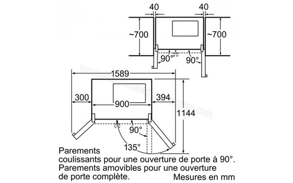 BOSCH KAN58A55 - Schemas d'encastrement 1