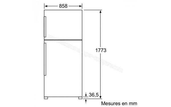 BOSCH KDD74AL20N - Schema technique 1