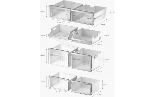 BOSCH KFD96APEA - Dimensions
