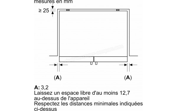 BOSCH KFF96PIEP - Dimensions