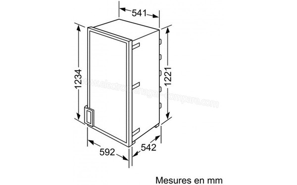 BOSCH KFL24A51FF - Vue de l'int&eacute;rieur