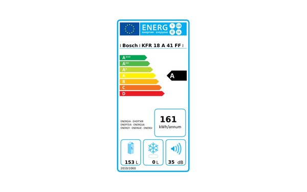 BOSCH KFR18A41FF - &Eacute;tiquette &eacute;nergie