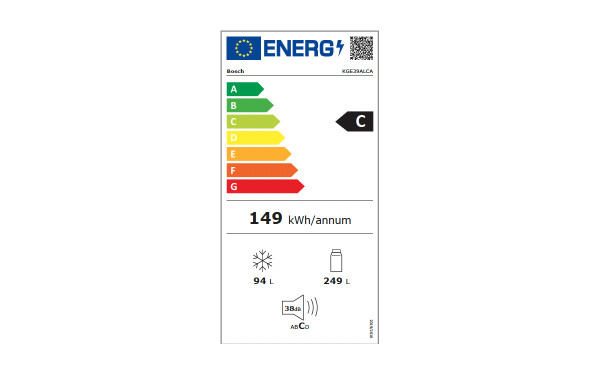 BOSCH KGE39ALCA - &Eacute;tiquette &eacute;nergie v2