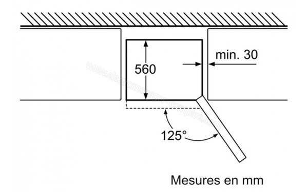 BOSCH KGN36S51 - Schemas d'encastrement 1