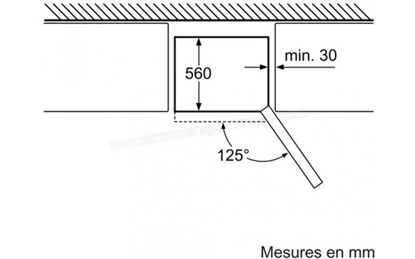 BOSCH KGN36S53 - sch&eacute;ma d'encastrement  2